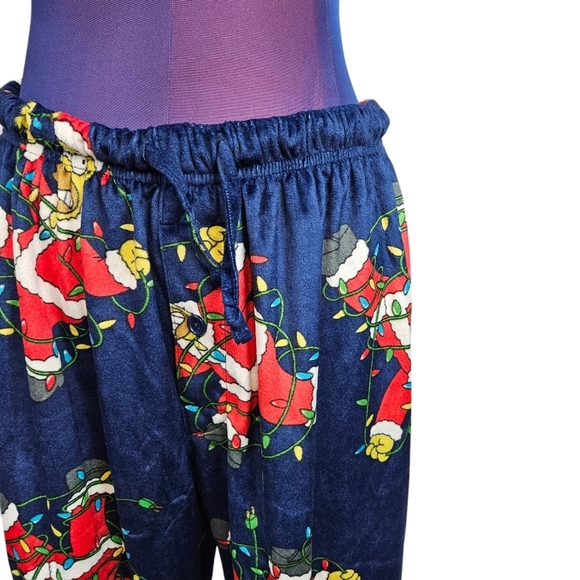 The Simpsons Homer Simpson Fleece Holiday Christmas Lounge Pants Size Medium P49 - Picture 3 of 9